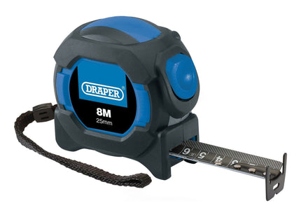 Draper Auto Lock Measuring Tape, 8m/26ft x 25mm Draper - Town Tools