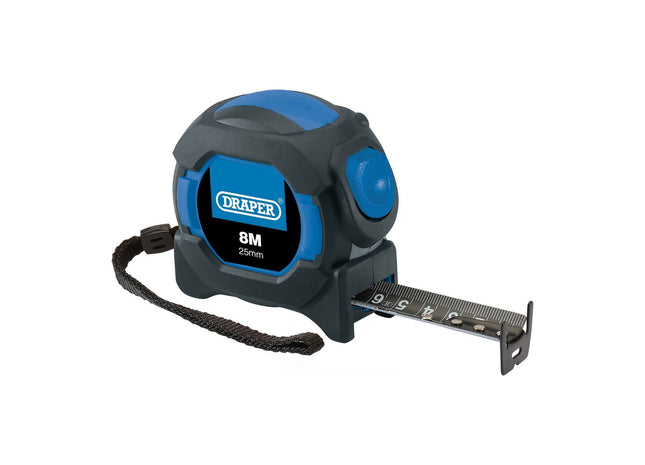 Draper Auto Lock Measuring Tape, 8m/26ft x 25mm Draper - Town Tools