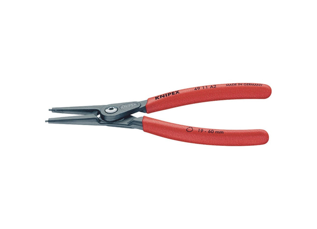 Draper Knipex 49 11 A2 180mm External Straight Tip Circlip Pliers, 19 - 60mm Cap Draper - Town Tools 