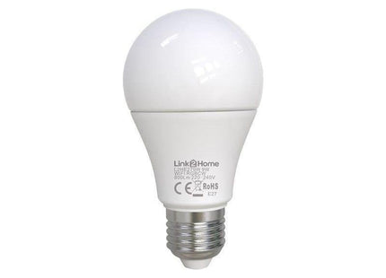 Link2Home Wi-Fi LED ES (E27) Opal GLS Dimmable Bulb, White + RGB 800 lm 9W Link2Home - RockBottom Northampton