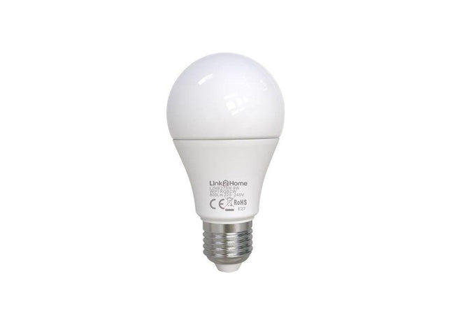 Link2Home Wi-Fi LED ES (E27) Opal GLS Dimmable Bulb, White + RGB 800 lm 9W Link2Home - RockBottom Northampton