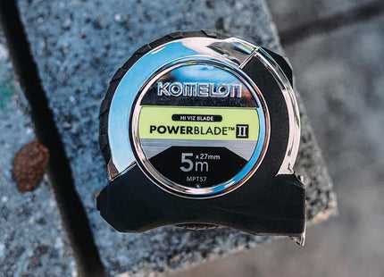 Komelon PowerBlade™ II Pocket Tape 5m (Width 27mm) (Metric only) Komelon - RockBottom Northampton