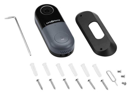 Link2Home Weatherproof (IP54) Smart Wired Doorbell Link2Home - RockBottom Northampton