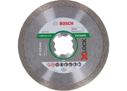 Bosch Powertool Accessories X-LOCK Standard for Ceramic Diamond Cutting Disc 115 x 22.23mm Bosch Powertool Accessories - RockBottom Northampton