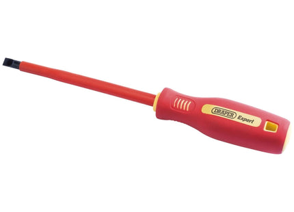Draper Fully Insulated Plain Slot Screwdriver, 8 x 150mm (Sold Loose) 46526 Draper - Town Tools 