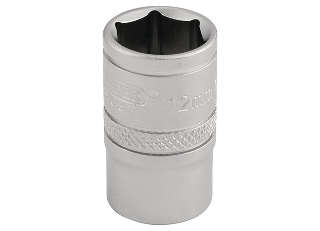 Draper 6 Point Metric Socket, 3/8" Sq. Dr., 12mm 16537 Draper - Town Tools 