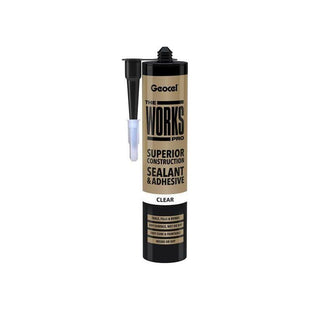 Geocel THE WORKS PRO Sealant & Adhesive Clear 290ml Geocel - RockBottom Northampton