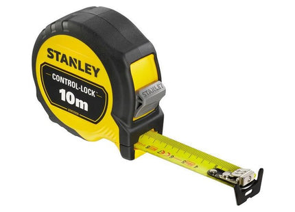Stanley® Hand Tools CONTROL-LOCK™ Pocket Tape 10m (Width 25mm) (Metric only) STANLEY® Hand Tools - RockBottom Nothampton