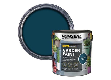 Ronseal Garden Paint Midnight Blue 2.5 litre Ronseal - RockBottom Nothampton