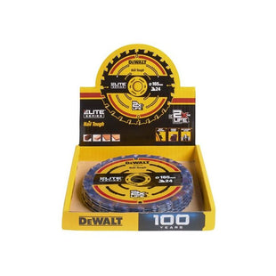 Dewalt Power Tools 24T ELITE™ Series 165mm Circular Saw Blade CDU (10 Blades) DeWALT Power Tools - RockBottom Northampton