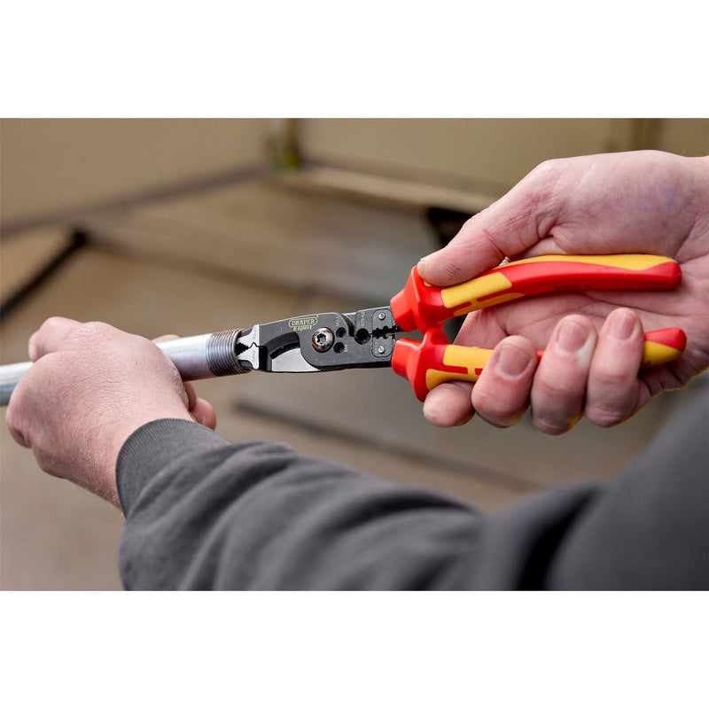Draper XP1000 VDE 8-in-1 Electricians Pliers, 215mm Draper - Town Tools