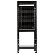 Bunker 17 Piece Modular 3 Tier Racking with Stainless Steel Shelving and Pegboards, 750mm Draper - Town Tools