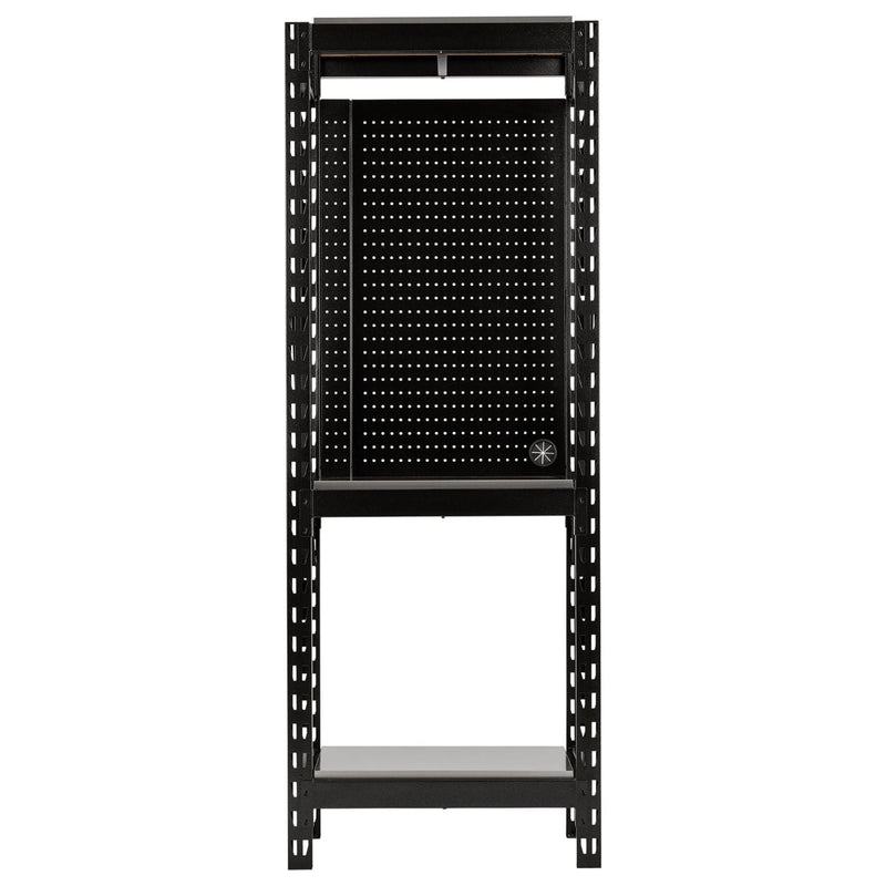 Bunker 17 Piece Modular 3 Tier Racking with Stainless Steel Shelving and Pegboards, 750mm Draper - Town Tools