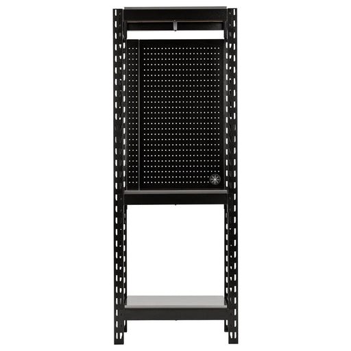 Bunker 17 Piece Modular 3 Tier Racking with Stainless Steel Shelving and Pegboards, 750mm Draper - Town Tools