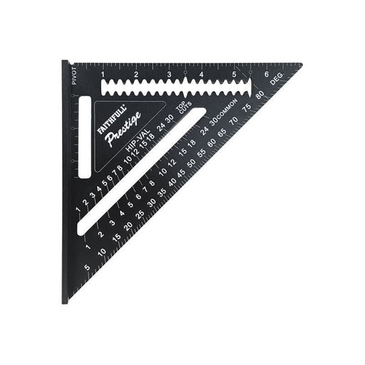 Faithfull Prestige Quick Square Black Aluminium 178mm (7in) Faithfull - RockBottom Northampton