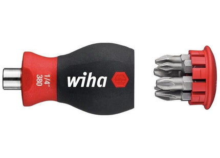 Wiha Magnetic SoftFinish® Stubby Screwdriver with Bit Magazine (PH, PZ) Wiha - RockBottom Northampton