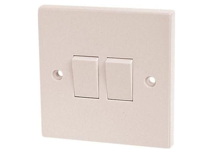 Dencon Light Switch 2-Gang 2-Way 10A Dencon - RockBottom Northampton