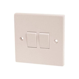 Dencon Light Switch 2-Gang 2-Way 10A Dencon - RockBottom Northampton