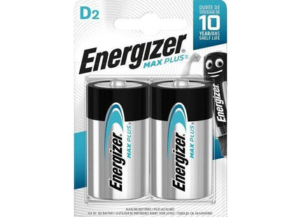 Energizer® MAX PLUS™ D Alkaline Batteries (Pack 2) Energizer® - RockBottom Northamptin