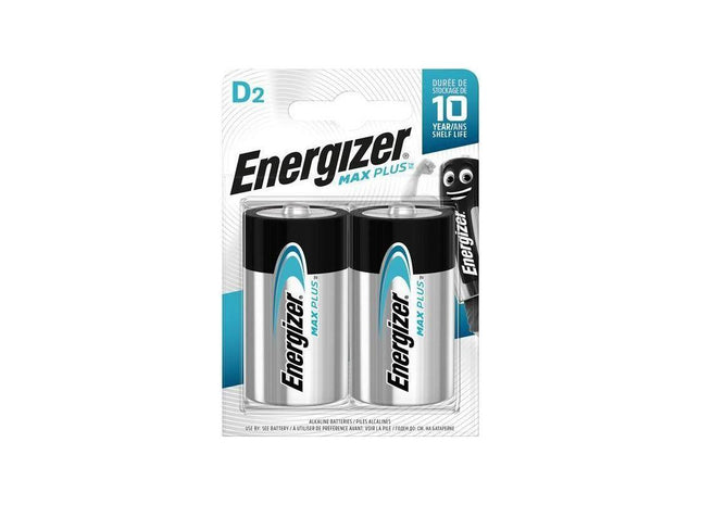 Energizer® MAX PLUS™ D Alkaline Batteries (Pack 2) Energizer® - RockBottom Northamptin