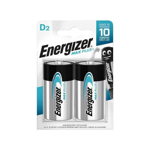 Energizer® MAX PLUS™ D Alkaline Batteries (Pack 2) Energizer® - RockBottom Northamptin