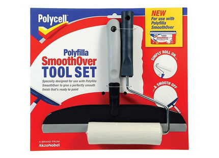 Polycell SmoothOver Tool Set Roller & Spreader Polycell - RockBottom Nothampton