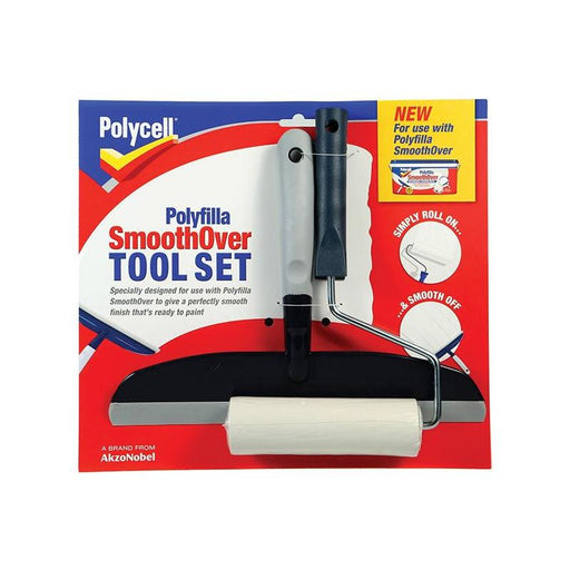 Polycell SmoothOver Tool Set Roller & Spreader Polycell - RockBottom Nothampton