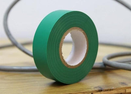 Faithfull PVC Electrical Tape Green 19mm x 20m Faithfull - RockBottom Northampton