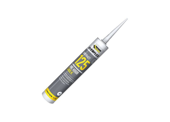 Everbuild Sika One Hour Caulk 125 White 380ml Everbuild Sika - RockBottom Northamptin