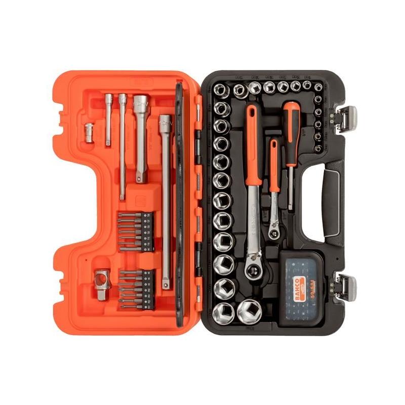 Bahco SL79 1/4in & 1/2in Drive Slim Socket Set, 79 Piece Bahco - RockBottom Northampton