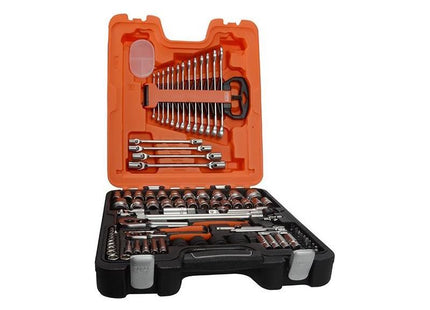 Bahco S87+7 1/4 & 1/2in Drive Socket & Spanner Set, 94 Piece Bahco - RockBottom Northampton