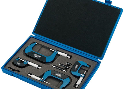 Draper Metric External Micrometer Set (4 Piece) 46607 Draper - Town Tools 