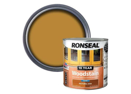 Ronseal 10 Year Woodstain Natural Oak 750ml Ronseal - RockBottom Nothampton