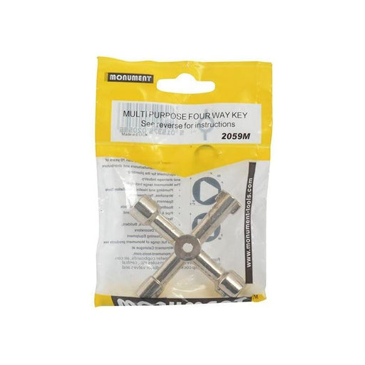 Monument 2059M Multi Purpose Four Way Key Monument - RockBottom Northampton