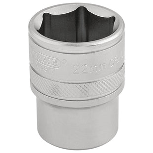 Draper 6 Point Metric Socket, 1/2" Sq. Dr., 22mm 16613 Draper - Town Tools 