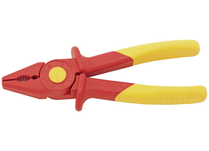 Draper Knipex Fully Insulated 'S' Range Soft Grip Flat Nose Pliers, 180mm 06082 Draper - Town Tools 