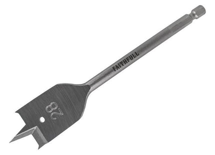 Faithfull Flat Bit 28mm Faithfull - RockBottom Northampton