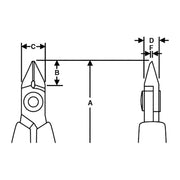 Lindstrom Supreme Diagonal Cutting Micro Bevel Cut Tapered Head Nipper 109mm Lindstrom - RockBottom Northampton