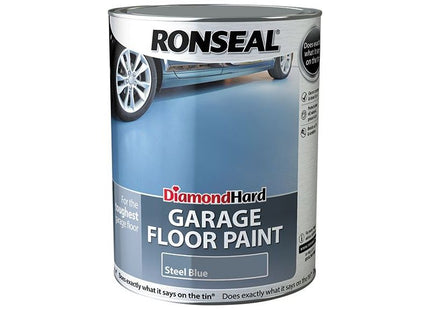 Ronseal Diamond Hard Garage Floor Paint Steel Blue 5 litre Ronseal - RockBottom Nothampton