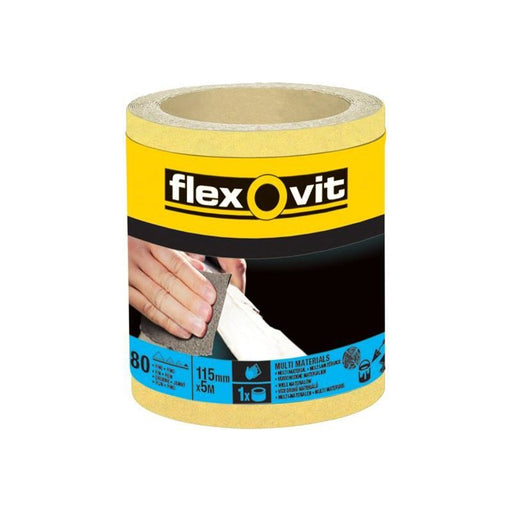 Flexovit High Performance Sanding Roll 115mm x 5m Extra Coarse 40G Flexovit - RockBottom Northampton