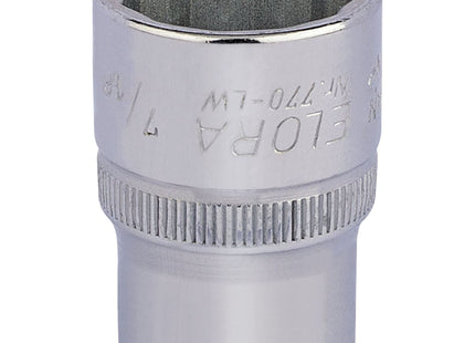 Draper Elora Whitworth Bi-Hexagon Socket, 1/2" Sq. Dr., 7/16" 24848 Draper - Town Tools 
