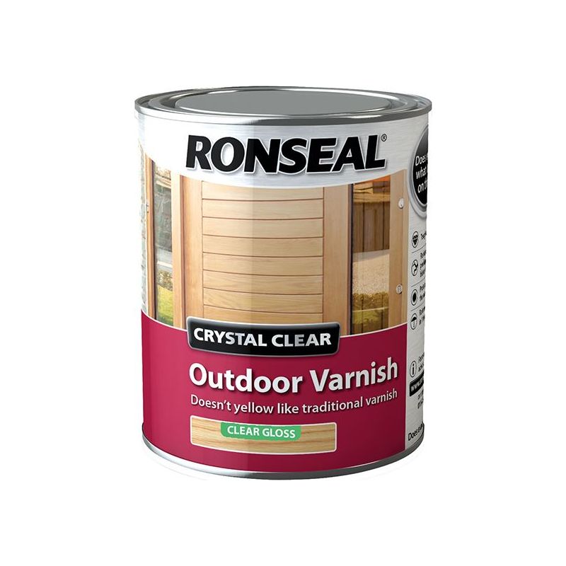 Ronseal Crystal Clear Outdoor Varnish Matt 2.5 litre Ronseal - RockBottom Nothampton