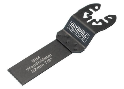 Faithfull Multi-Functional Tool Flush Cut Wood/Bi-Metal Blade 22mm Faithfull - RockBottom Northampton