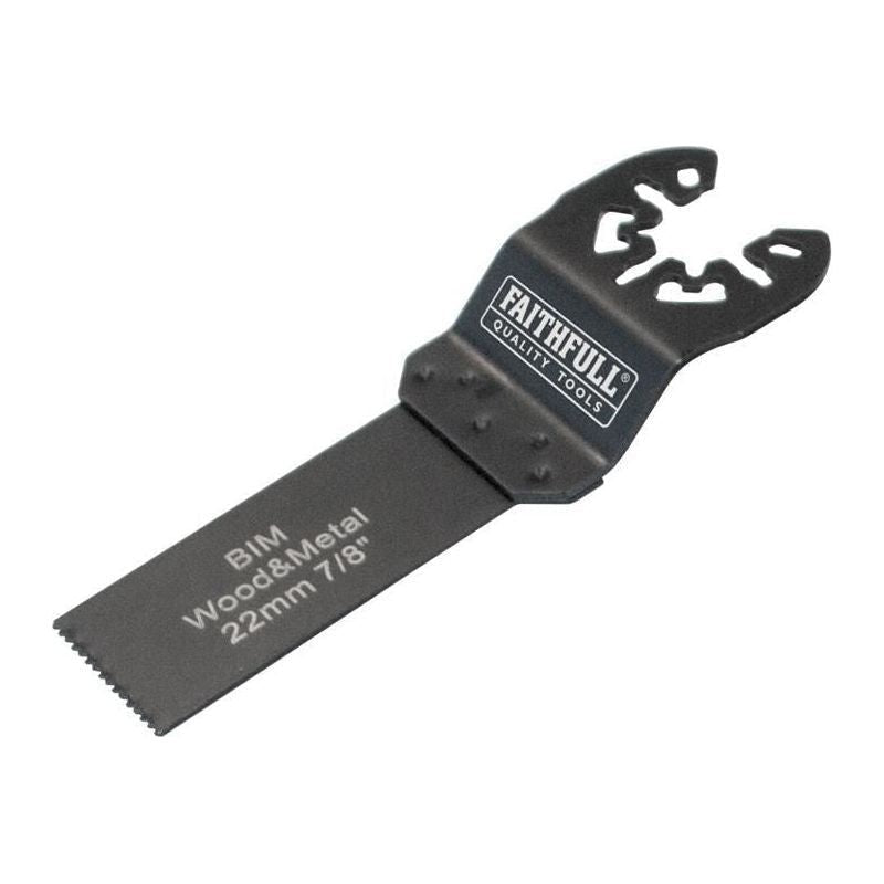 Faithfull Multi-Functional Tool Flush Cut Wood/Bi-Metal Blade 22mm Faithfull - RockBottom Northampton