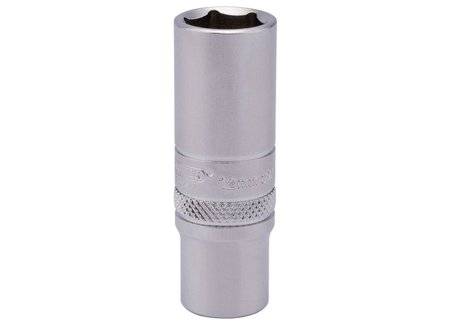 Draper 6 Point Deep Socket, 1/4" Sq. Dr., 12mm 82142 Draper - Town Tools 