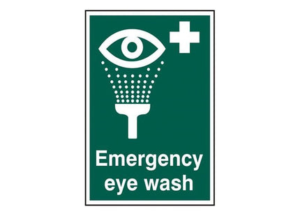 Scan Emergency Eye Wash - PVC Sign 200 x 300mm Scan - RockBottom Nothampton