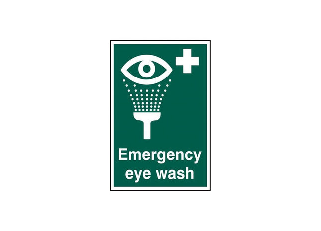 Scan Emergency Eye Wash - PVC Sign 200 x 300mm Scan - RockBottom Nothampton