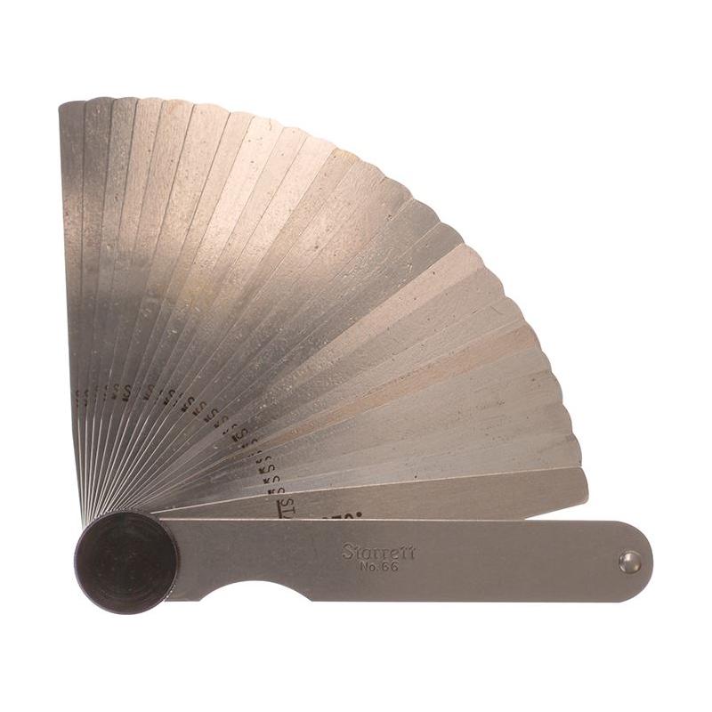 Starrett 66T Feeler Gauge 26 Piece Set 0.0015-0.025in Starrett - RockBottom Nothampton
