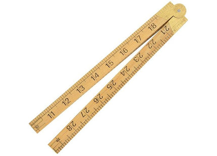 R.S.T. Wooden 4 Fold Rule 1m / 39in (Blister packed) R.S.T. - RockBottom Nothampton