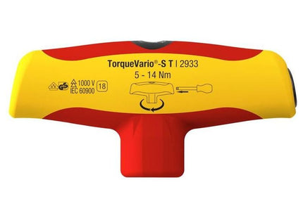 Wiha TorqueVario®-S T electric T-handle Screwdriver 5-14Nm Wiha - RockBottom Northampton